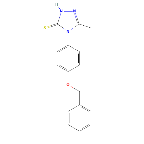 4-[4-(BENZYLOXY)PHENYL]-5-METHYL-4H-1,2,4-TRIAZOLE-3-THIOL (CAS: 306936-82-3) - Related Chemical Product