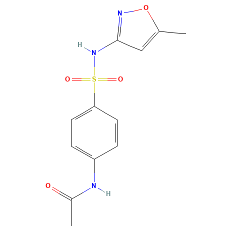 4-ACETYLAMINO-N-(5-METHYL-3-ISOXAZOLYL)BENZENESULFONAMIDE (CAS: 21312-10-7) - Related Chemical Product