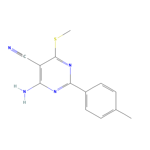 4-AMINO-2-(4-METHYLPHENYL)-6-(METHYLTHIO)PYRIMIDINE-5-CARBONITRILE (CAS: 287922-40-1) - Related Chemical Product