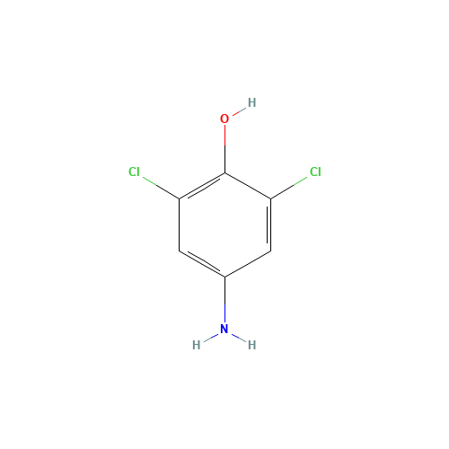 4-Amino-2,6-dichlorophenol (CAS: 5930-28-9) - Chemical Structure and Molecular Formula 
