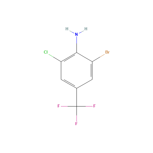 2-BROMO-6-CHLORO-4-(TRIFLUOROMETHYL)ANILINE (CAS: 109919-26-8) - Related Chemical Product