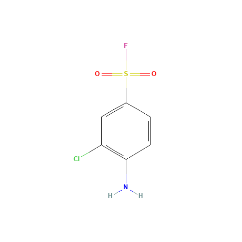 4-AMINO-3-CHLOROBENZENESULFONYL FLUORIDE (CAS: 1996-51-6) - Chemical Structure and Molecular Formula 