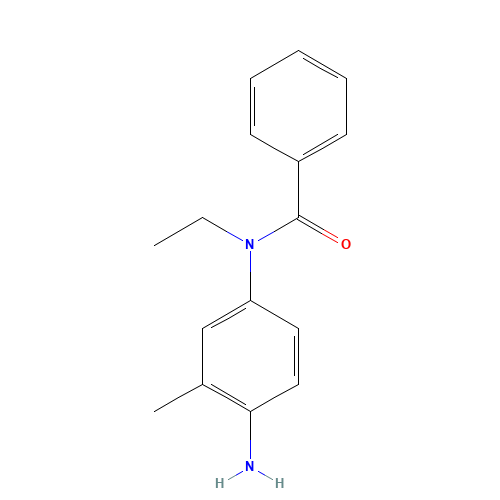 N-(4-Amino-3-methylphenyl)-N-ethylbenzamide (CAS: 5856-00-8) - Chemical Structure and Molecular Formula 