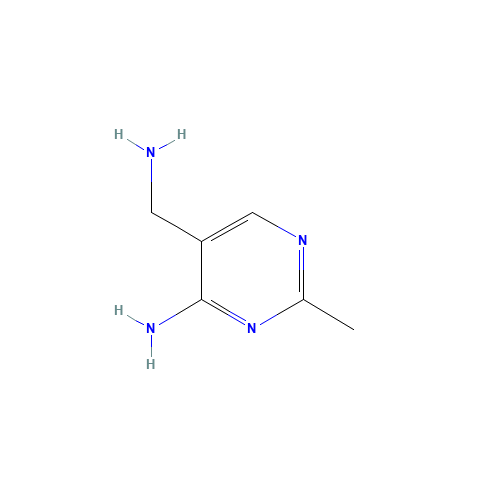 4-AMINO-5-AMINOMETHYL-2-METHYLPYRIMIDINE,DIHYDROCHLORIDE (CAS: 95-02-3) - Chemical Structure and Molecular Formula 