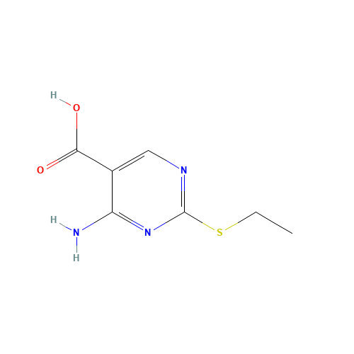 4-AMINO-5-CARBOXY-2-ETHYL-MERCAPTOPYRIMIDINE (CAS: 89853-87-2) - Related Chemical Product
