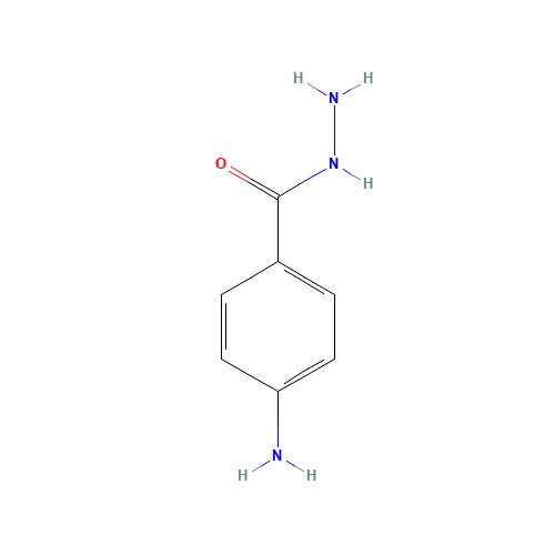 4-Aminobenzohydrazide (CAS: 5351-17-7) - Chemical Structure and Molecular Formula 