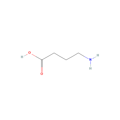 4-Aminobutyric acid (CAS: 56-12-2) - Chemical Structure and Molecular Formula 