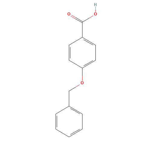 4-BENZYLOXYBENZOIC ACID (CAS: 1486-51-7) - Chemical Structure and Molecular Formula 