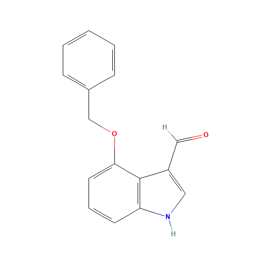 4-Benzyloxyindole-3-carboxaldehyde (CAS: 7042-71-9) - Chemical Structure and Molecular Formula 