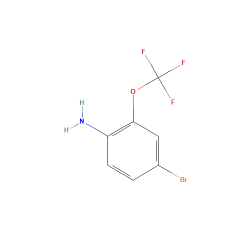 4-Bromo-2-trifluoromethoxyaniline (CAS: 175278-09-8) - Chemical Structure and Molecular Formula 
