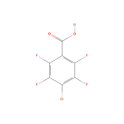 4-BROMO-2,3,5,6-TETRAFLUOROBENZOIC ACID (CAS: 4707-24-8) - Chemical Structure and Molecular Formula 