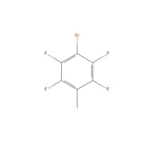 4-Bromo-2,3,5,6-tetrafluorotoluene (CAS: 33564-68-0) - Chemical Structure and Molecular Formula 