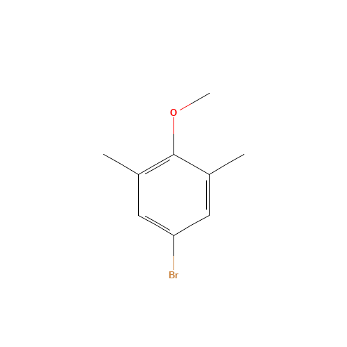 4-BROMO-2,6-DIMETHYLANISOLE (CAS: 14804-38-7) - Chemical Structure and Molecular Formula 