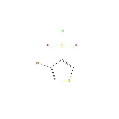 4-BROMO-3-THIOPHENESULFONYL CHLORIDE (CAS: 111283-90-0) - Chemical Structure and Molecular Formula 