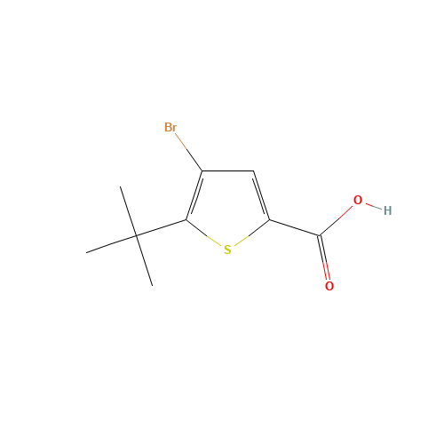 4-Bromo-5-(1,1-dimethylethyl)-2-thiophenecarboxylicacid (CAS: 40196-86-9) - Related Chemical Product