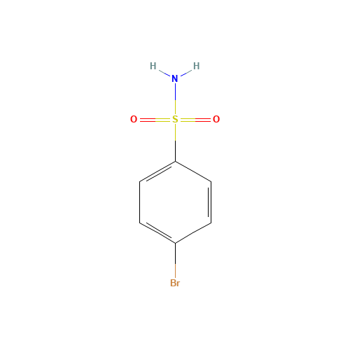 4-Bromobenzenesulfonamide (CAS: 701-34-8) - Chemical Structure and Molecular Formula 