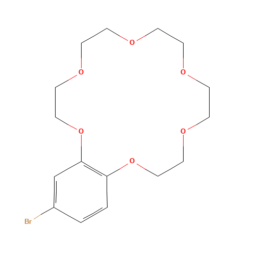 4'-BROMOBENZO-18-CROWN-6 (CAS: 75460-28-5) - Chemical Structure and Molecular Formula 