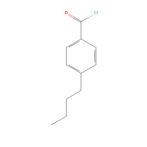4-N-BUTYLBENZOYL CHLORIDE (CAS: 28788-62-7) - Chemical Structure and Molecular Formula 