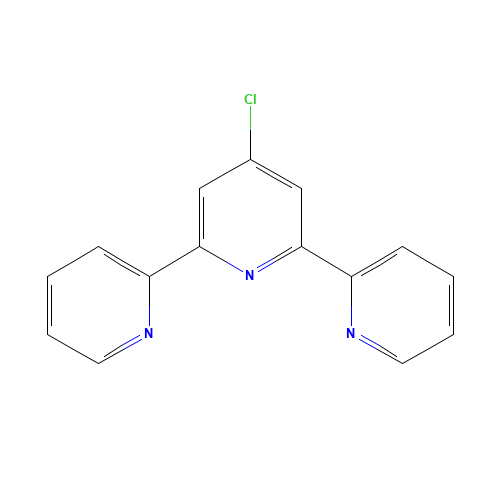 4'-CHLORO-2,2':6',2''-TERPYRIDINE (CAS: 128143-89-5) - Chemical Structure and Molecular Formula 