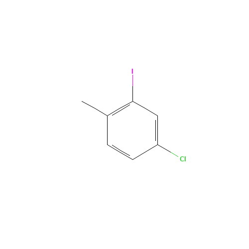 4-CHLORO-2-IODOTOLUENE (CAS: 33184-48-4) - Chemical Structure and Molecular Formula 