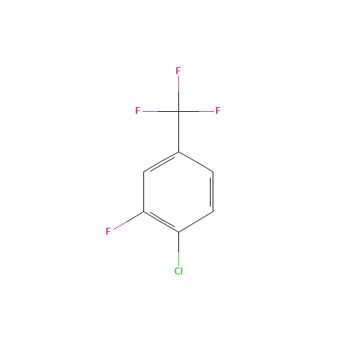 4-CHLORO-3-FLUOROBENZOTRIFLUORIDE (CAS: 32137-20-5) - Chemical Structure and Molecular Formula 