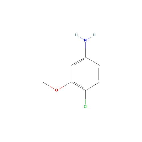 4-Chloro-3-methoxyaniline (CAS: 13726-14-2) - Chemical Structure and Molecular Formula 