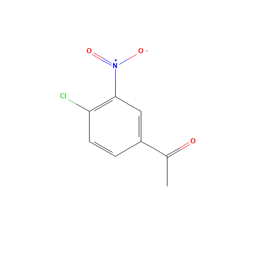 4'-Chloro-3'-nitroacetophenone (CAS: 5465-65-6) - Chemical Structure and Molecular Formula 