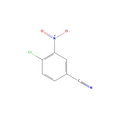 4-CHLORO-3-NITROBENZONITRILE (CAS: 939-80-0) - Chemical Structure and Molecular Formula 