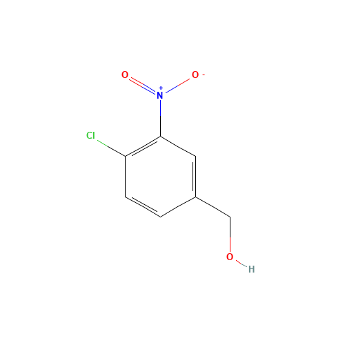 4-CHLORO-3-NITROBENZYL ALCOHOL (CAS: 55912-20-4) - Chemical Structure and Molecular Formula 