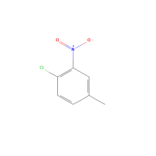 4-Chloro-3-nitrotoluene (CAS: 89-60-1) - Chemical Structure and Molecular Formula 