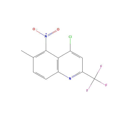 4-CHLORO-6-METHYL-5-NITRO-2-(TRIFLUOROMETHYL)QUINOLINE (CAS: 175203-61-9) - Related Chemical Product