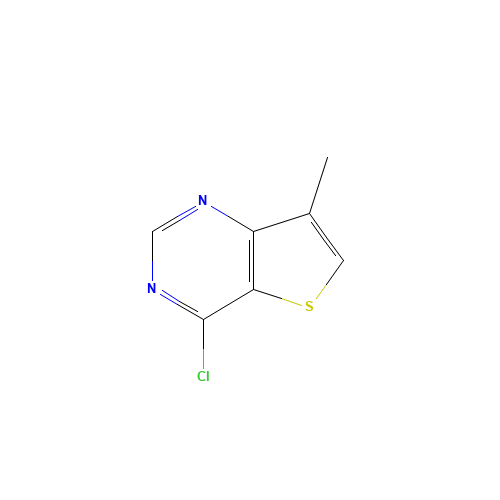 4-CHLORO-7-METHYLTHIENO[3,2-D]PYRIMIDINE (CAS: 175137-21-0) - Chemical Structure and Molecular Formula 