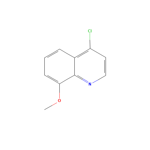 4-Chloro-8-methoxyquinoline (CAS: 16778-21-5) - Chemical Structure and Molecular Formula 