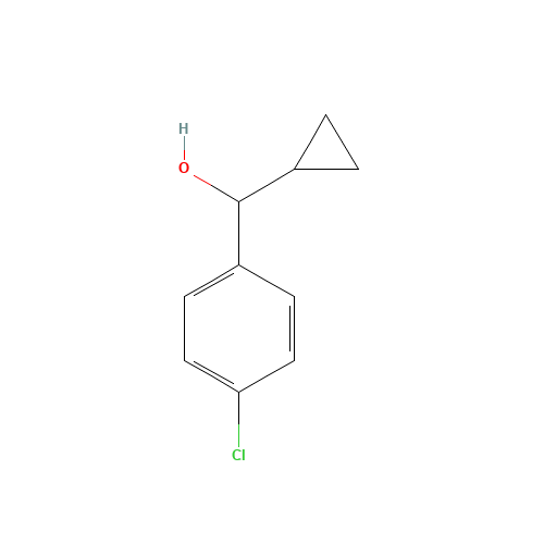4-chloro-alpha-cyclopropylbenzyl alcohol (CAS: 18228-43-8) - Chemical Structure and Molecular Formula 