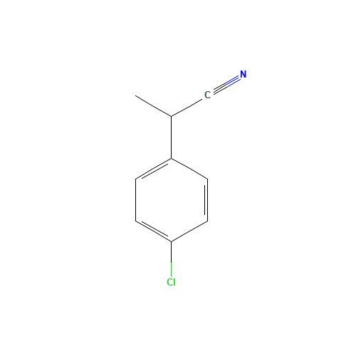 4-CHLORO-ALPHA-METHYLPHENYLACETONITRILE (CAS: 2184-88-5) - Chemical Structure and Molecular Formula 