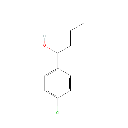 4-chloro-alpha-propylbenzyl alcohol (CAS: 13856-86-5) - Chemical Structure and Molecular Formula 