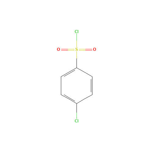 4-Chlorobenzenesulfonyl chloride (CAS: 98-60-2) - Chemical Structure and Molecular Formula 