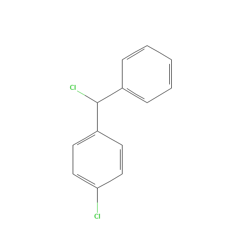 4-Chlorobenzhydrylchloride (CAS: 134-83-8) - Chemical Structure and Molecular Formula 