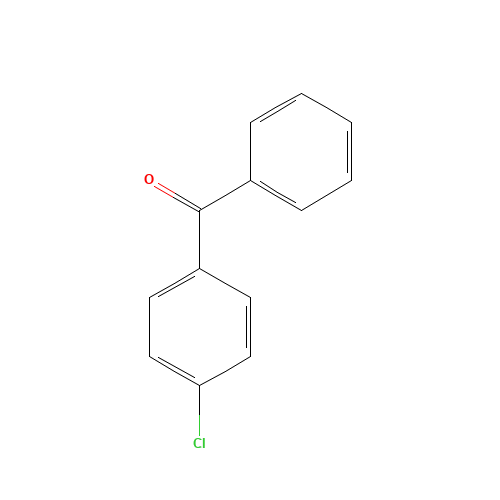 4-Chlorobenzophenone (CAS: 134-85-0) - Chemical Structure and Molecular Formula 
