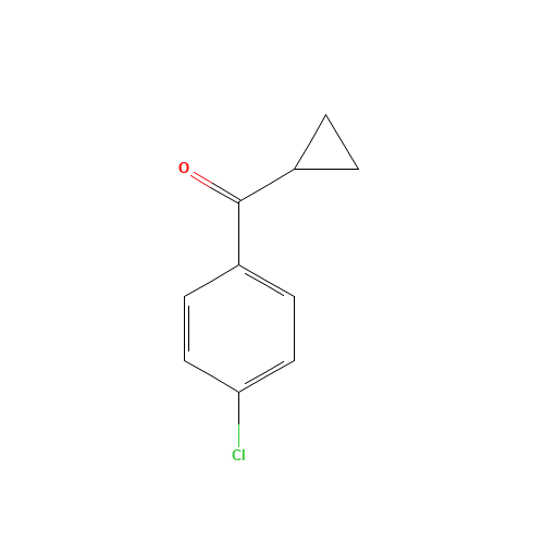 4-Chlorophenyl cyclopropyl ketone (CAS: 6640-25-1) - Chemical Structure and Molecular Formula 
