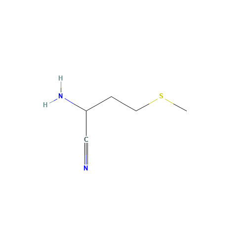 2-Amino-4-(methylthio)-butyronitrile (CAS: 3198-47-8) - Chemical Structure and Molecular Formula 