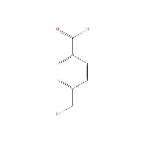 4-(Chloromethyl)benzoyl chloride (CAS: 876-08-4) - Chemical Structure and Molecular Formula 