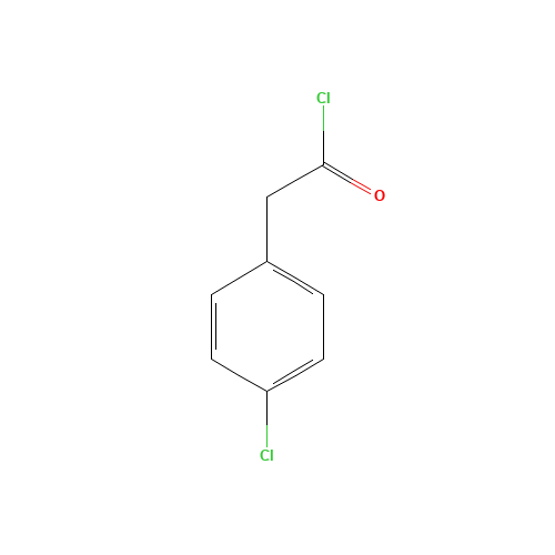 4-Chlorobenzeneacetyl chloride (CAS: 25026-34-0) - Chemical Structure and Molecular Formula 