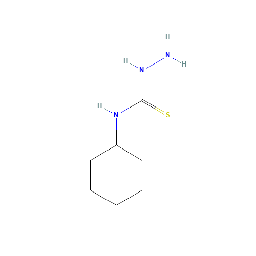 4-CYCLOHEXYL-3-THIOSEMICARBAZIDE (CAS: 21198-18-5) - Chemical Structure and Molecular Formula 