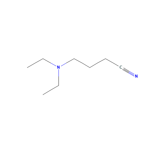4-(DIETHYLAMINO)BUTANENITRILE (CAS: 5336-75-4) - Chemical Structure and Molecular Formula 