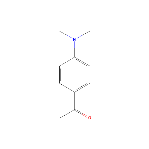 4'-DIMETHYLAMINOACETOPHENONE (CAS: 2124-31-4) - Chemical Structure and Molecular Formula 