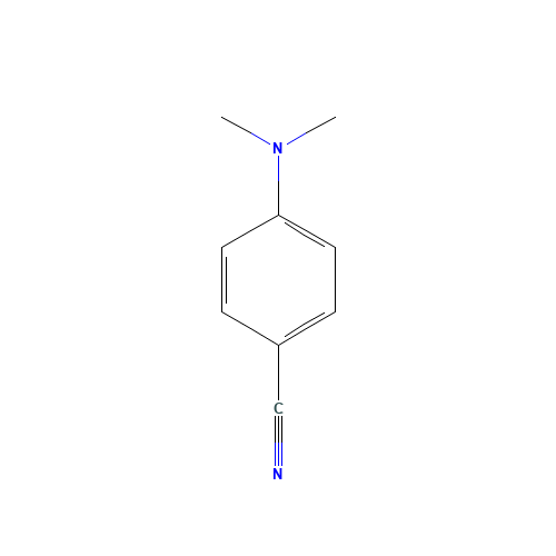 4-(DIMETHYLAMINO)BENZONITRILE (CAS: 1197-19-9) - Chemical Structure and Molecular Formula 