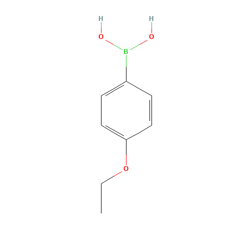 4-ETHOXYPHENYLBORONIC ACID (CAS: 22237-13-4) - Chemical Structure and Molecular Formula 