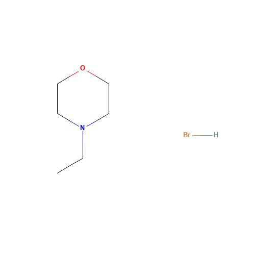 ethylmorpholinium bromide (CAS: 6517-34-6) - Chemical Structure and Molecular Formula 