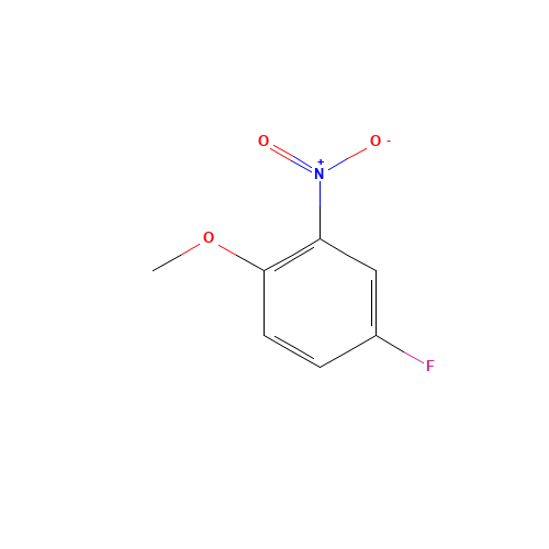 4-Fluoro-2-nitroanisole (CAS: 445-83-0) - Chemical Structure and Molecular Formula 